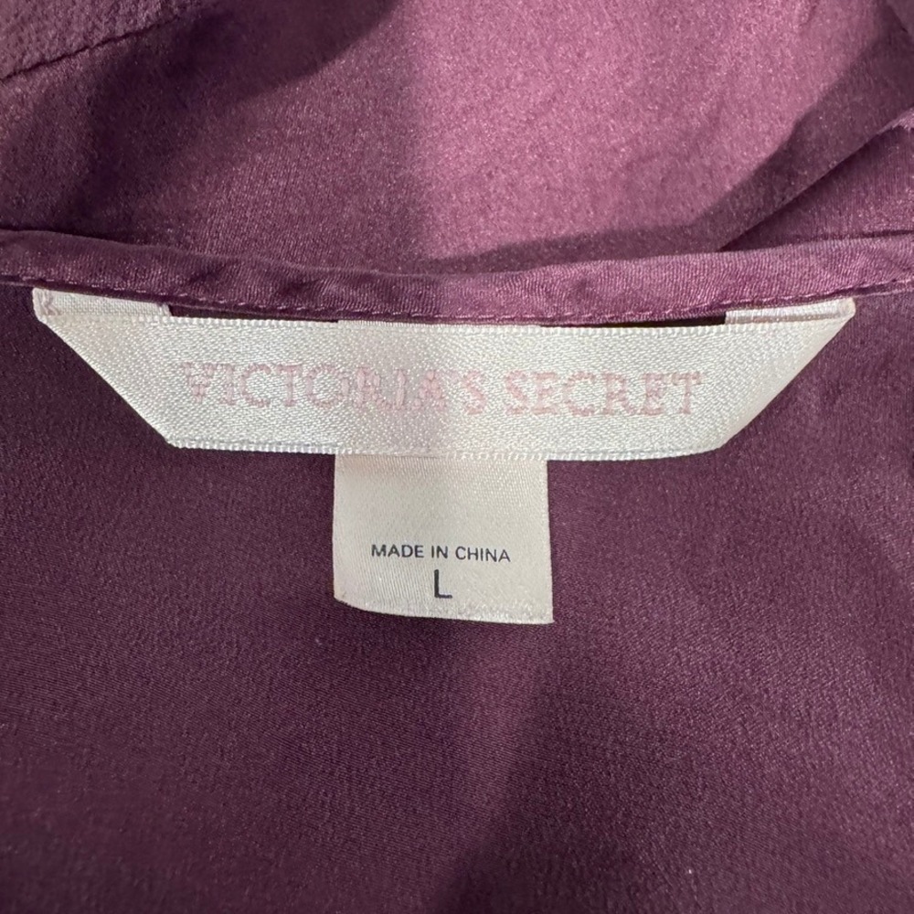 Victorias Secret | Vintage Y2K 2003 Plum Purple Silk Halter Maxi Chemise - Picture 2 of 13